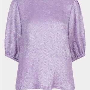 ESQUALO Lavender Textured Blouse